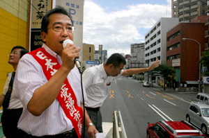 終戦記念日に平和と憲法について訴え